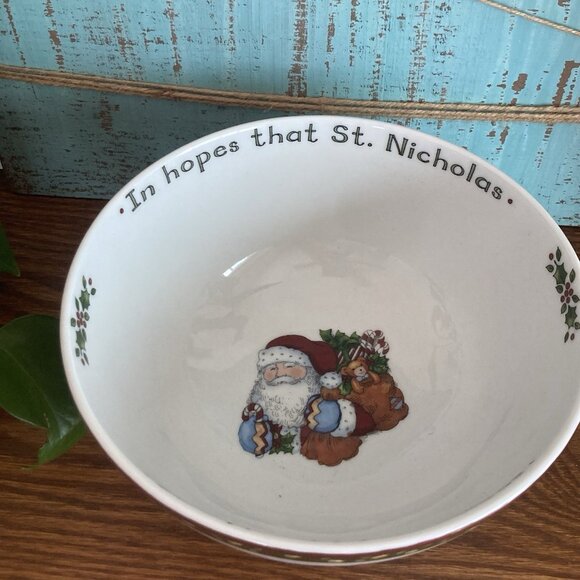 Portmeirion Studio Susan Winget 7" Serving Bowl Night Before Christmas - Picture 3 of 8